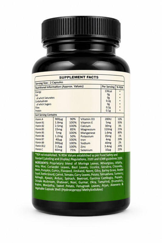 RUDVANA Plant Based Multivitamin – 60 Vegetarian Capsules — 2