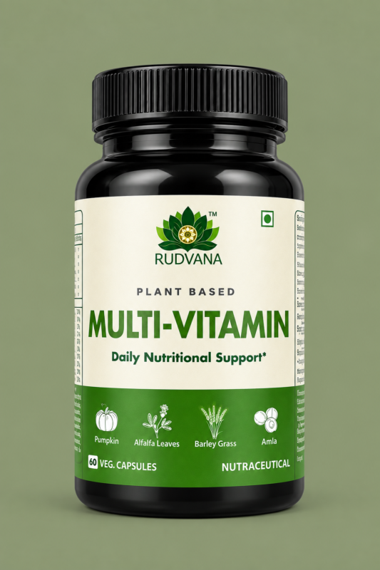 RUDVANA Plant Based Multivitamin – 60 Vegetarian Capsules